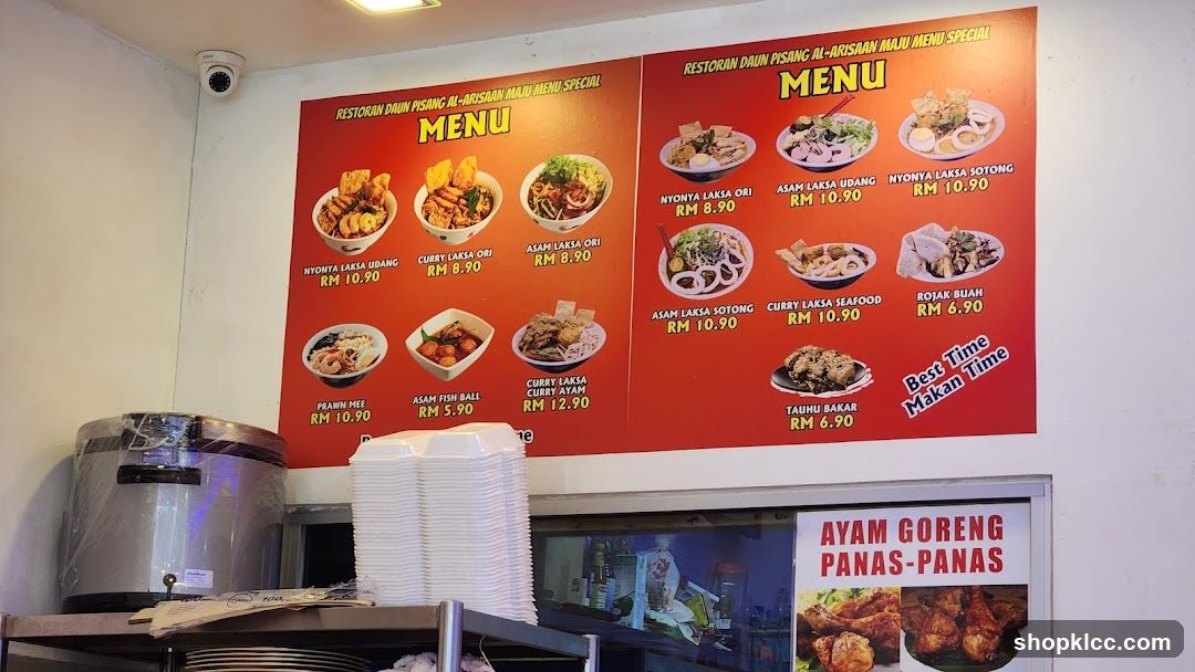 Restoran Daun Pisang Al-Arisaan Maju Menu Special