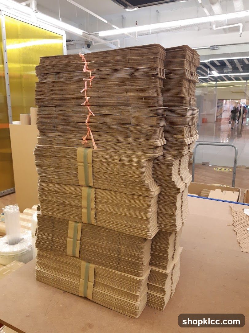 Stacks of Cardboard Boxes