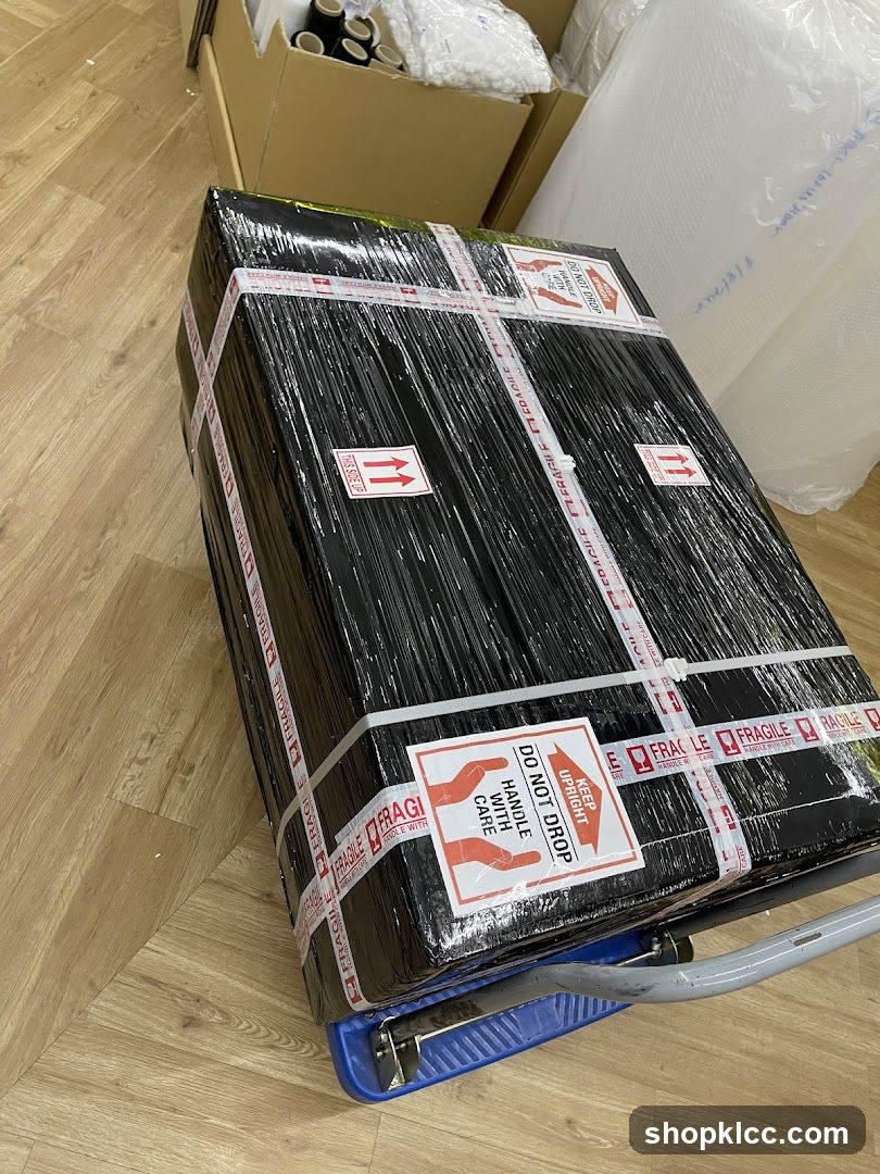 Fragile Package on Dolly