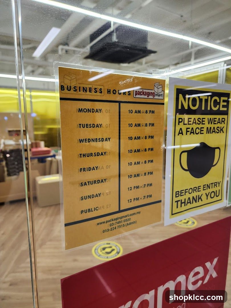 Business Hours and Notice