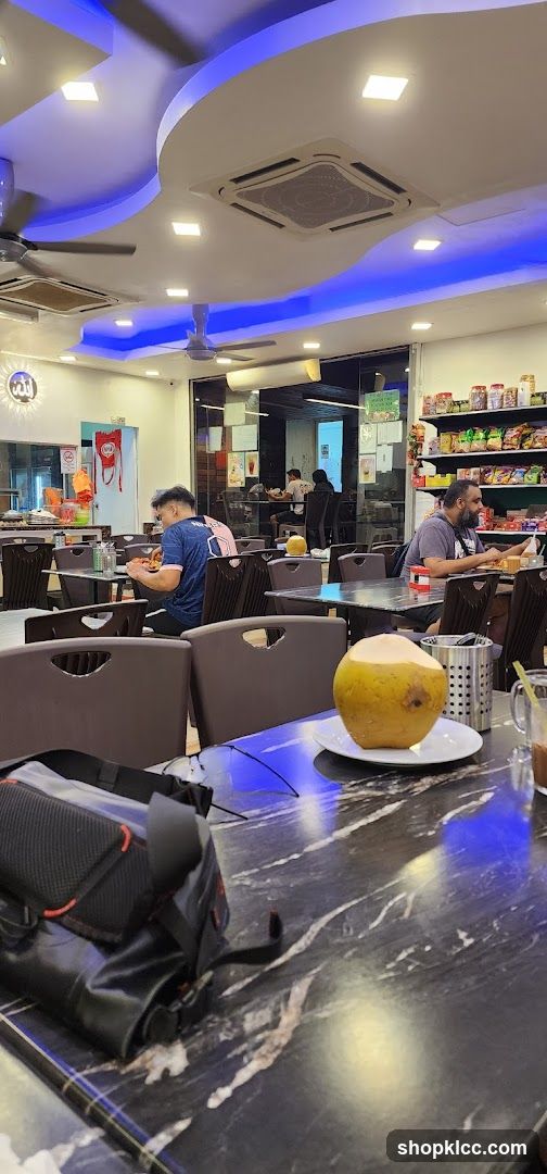 Restaurant Interior with Patrons