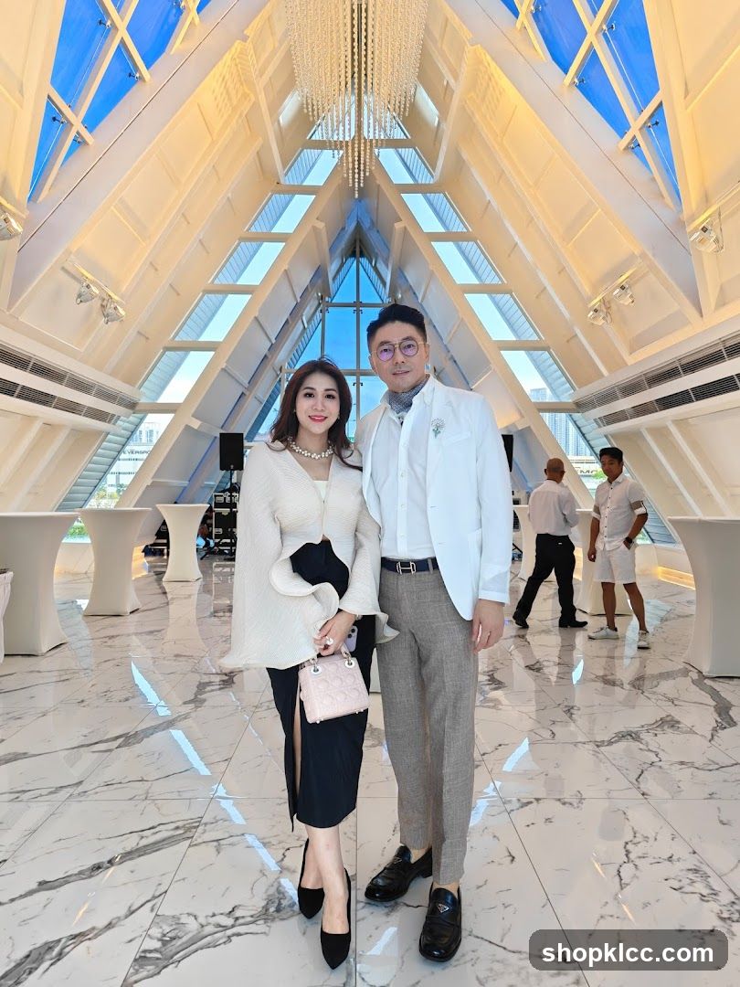 Couple Posing in a Modern Venue