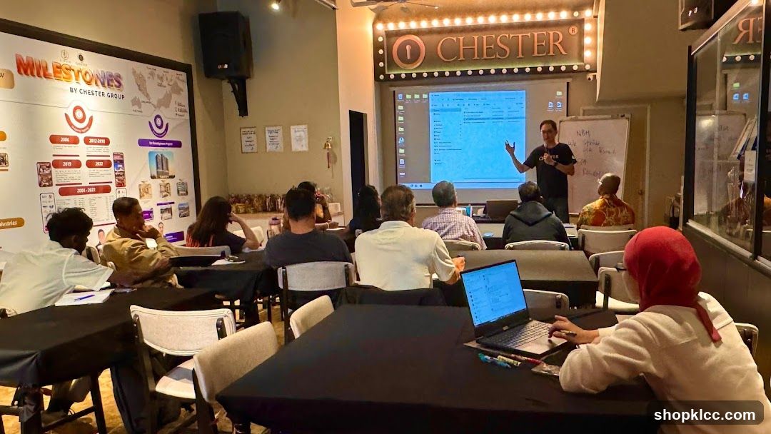 Presentation in a meeting room