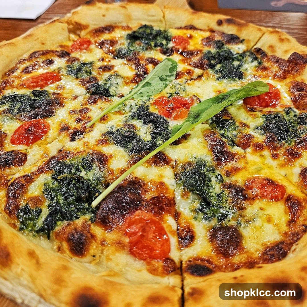 Pizza with Broccoli and Tomatoes