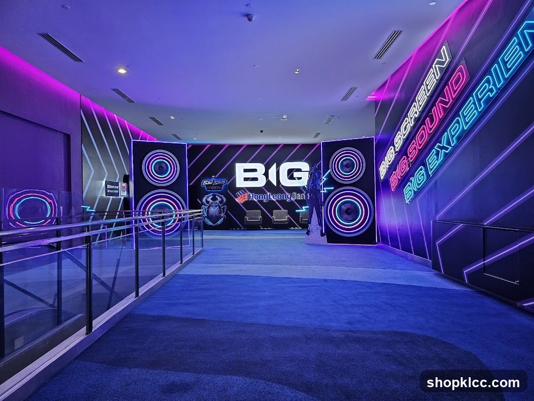 Neon-lit entertainment venue entrance