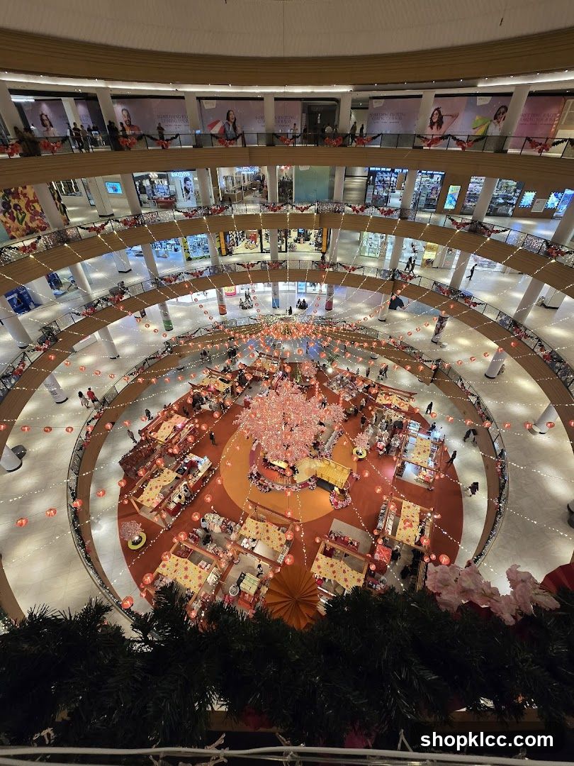 Mall Interior with Festive Decorations