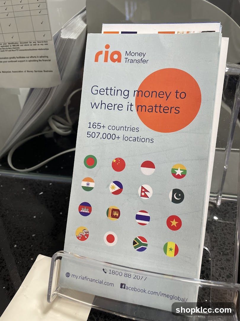 Ria Money Transfer Brochure