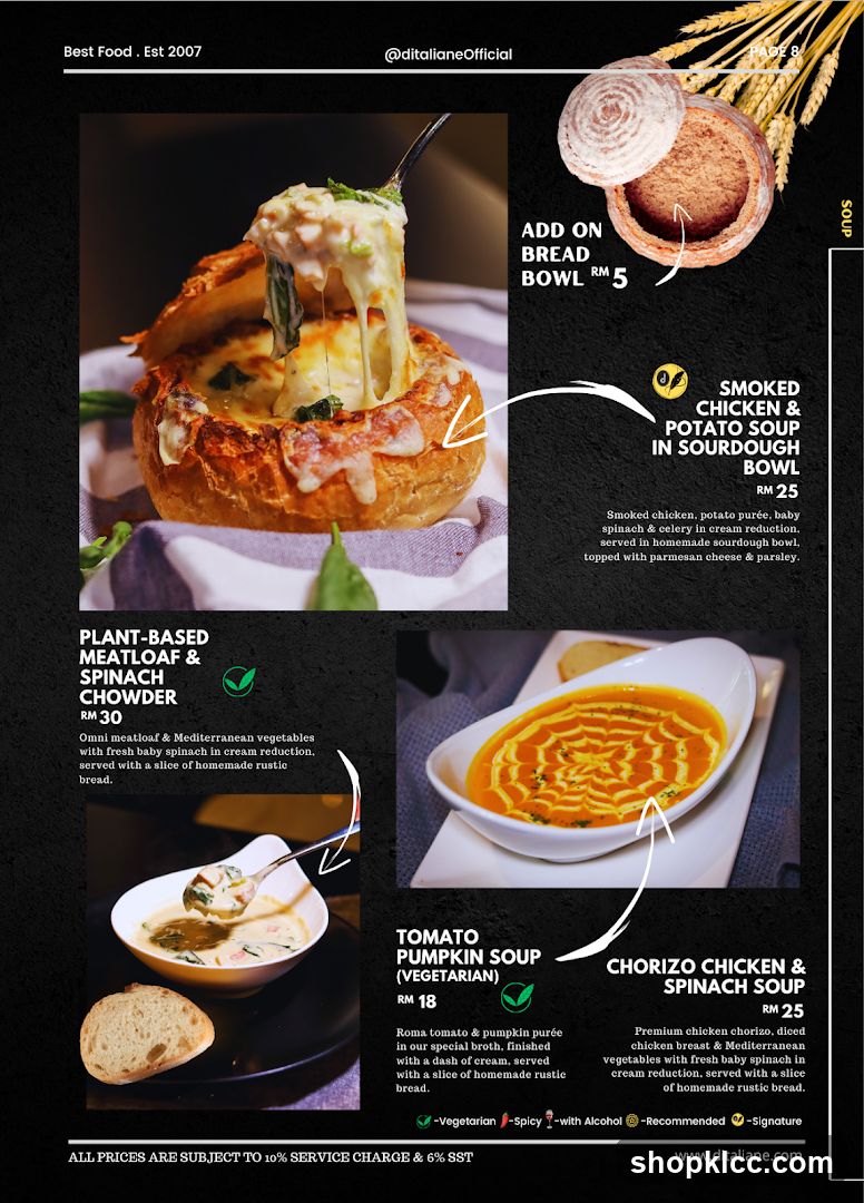 Soup Menu