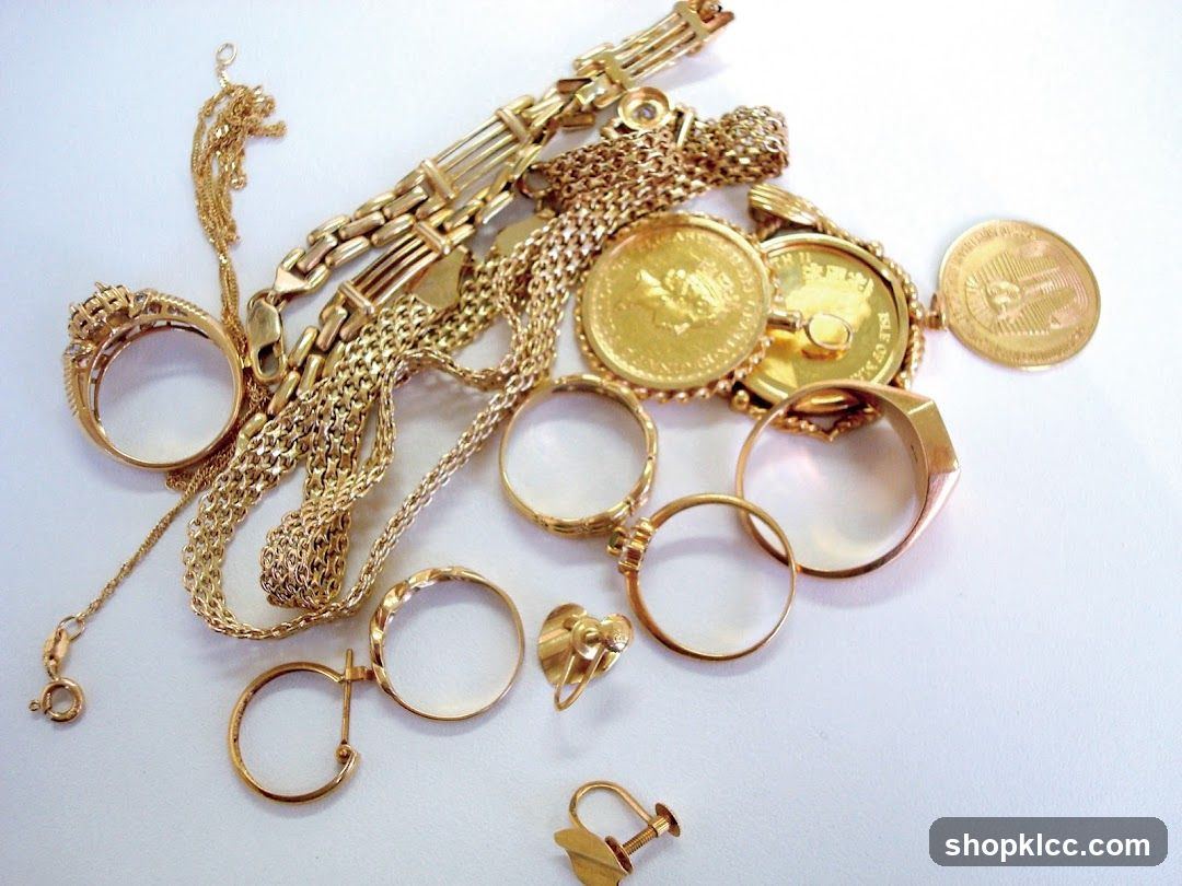 Assortment of Gold Jewelry