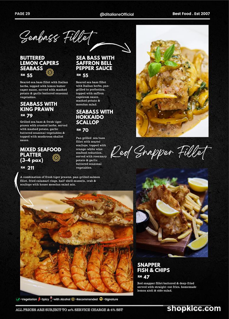Seabass Fillet & Red Snapper Fillet