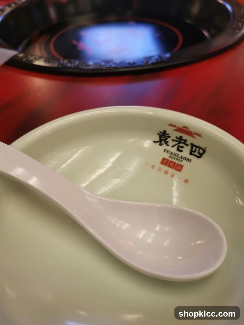 Hot Pot Restaurant Table Setting