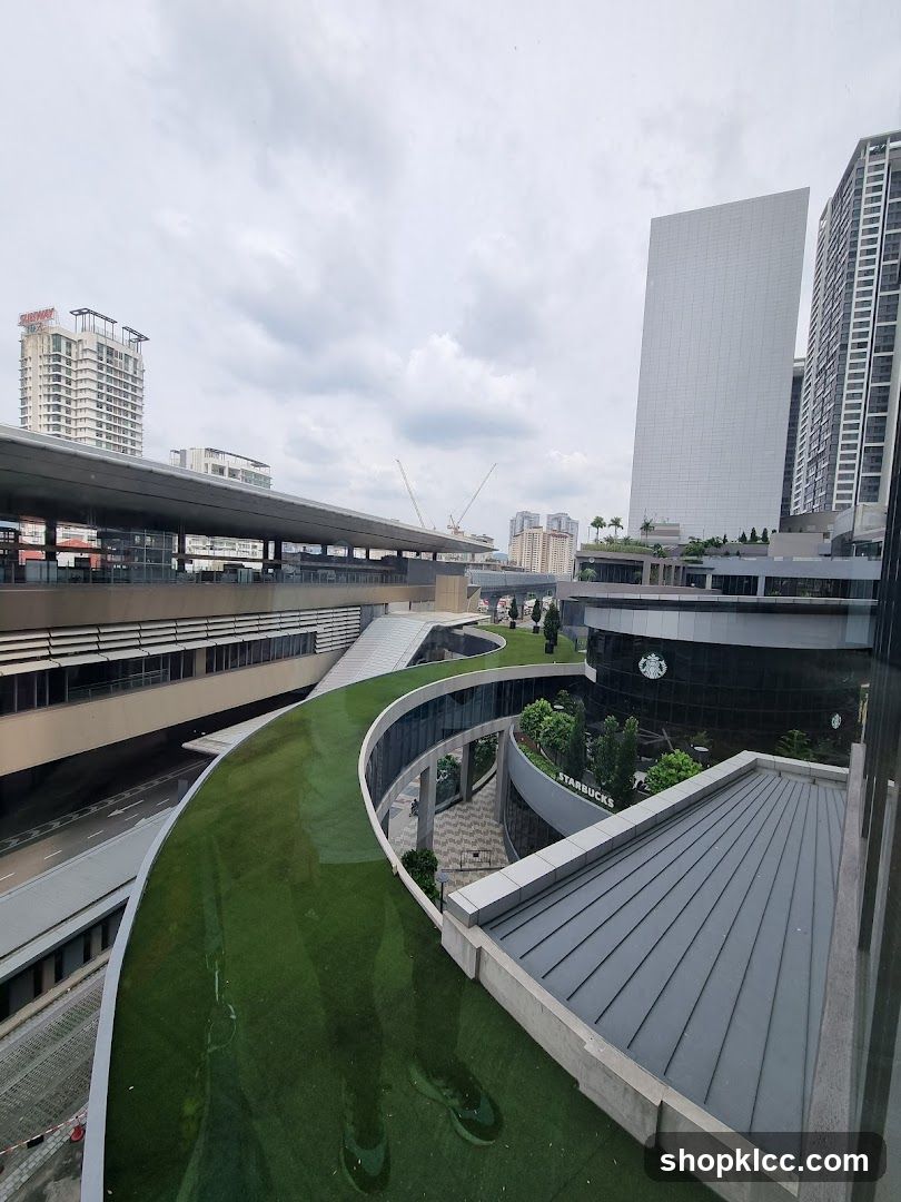Modern Urban Landscape with Starbucks