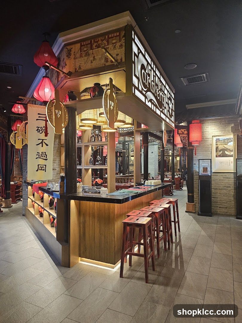 Bar area with seating