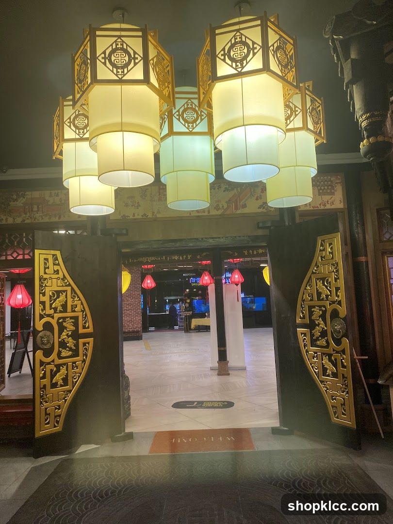 Restaurant Entrance with Lanterns