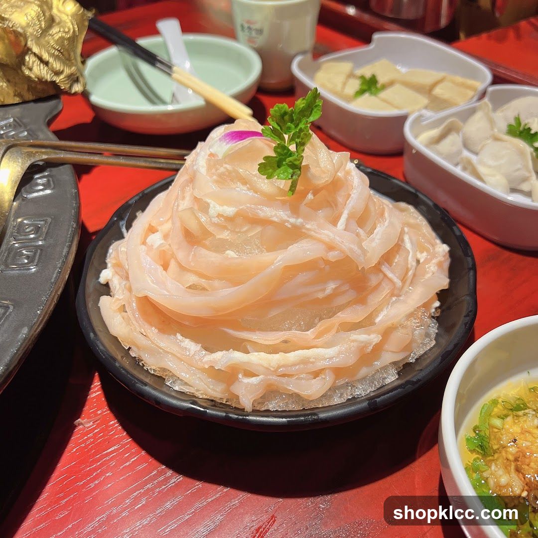 Thinly Sliced Meat Dish