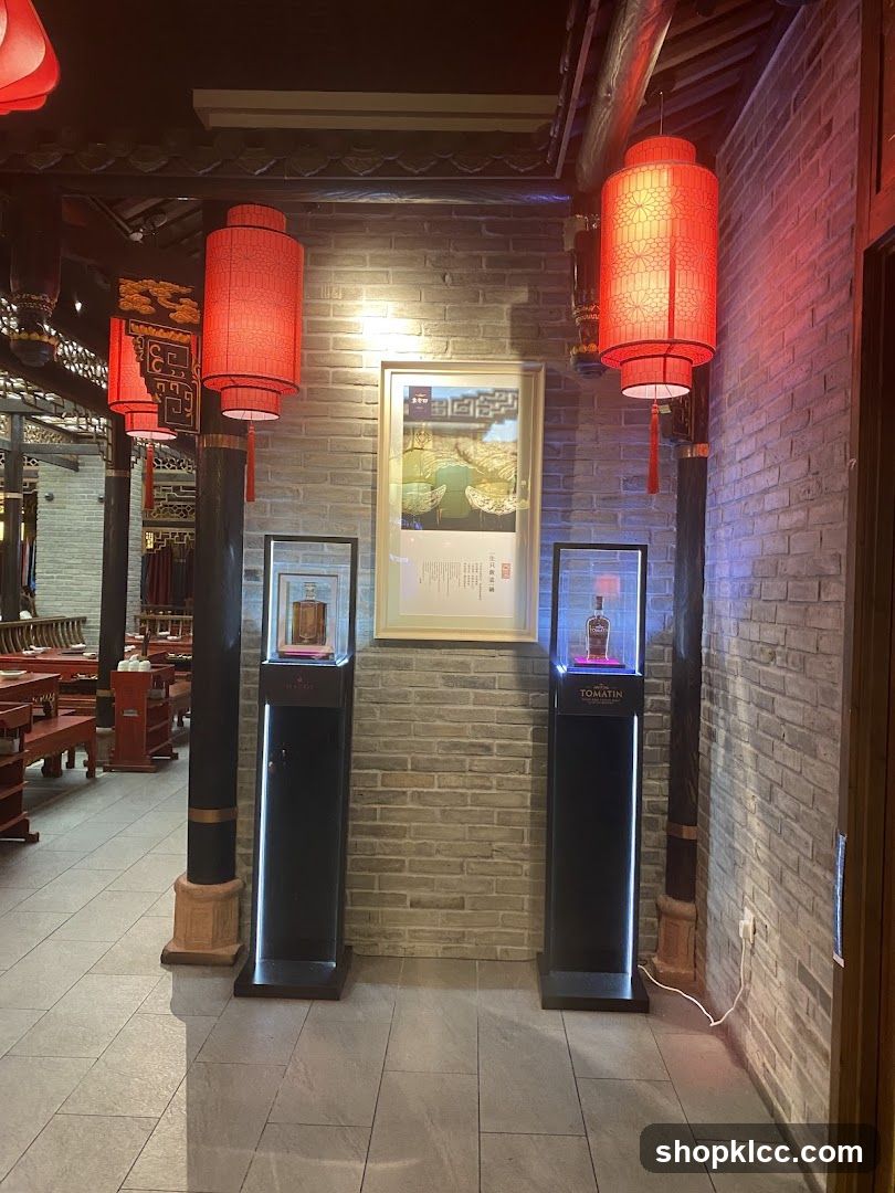 Restaurant Interior with Displays