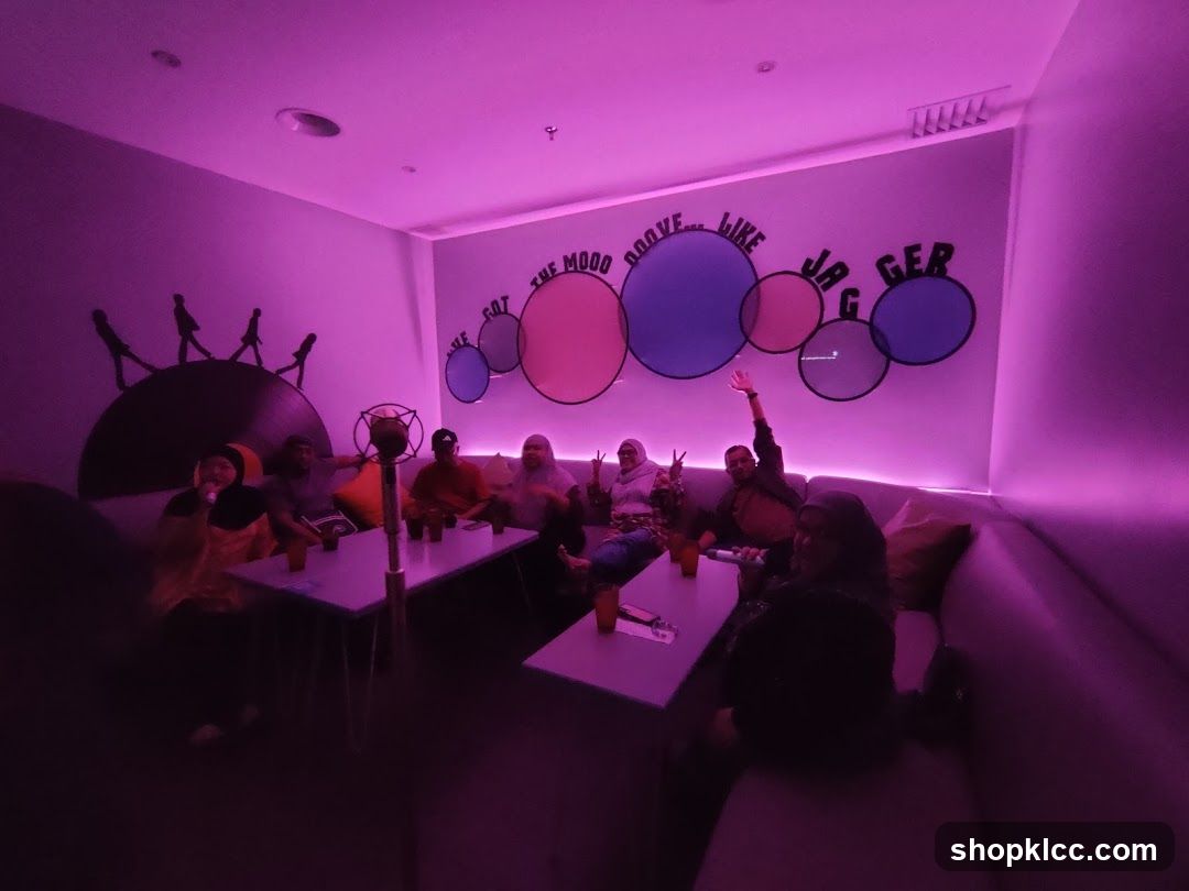 Karaoke Room with People Singing
