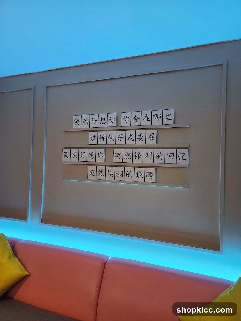 Wall Decor with Chinese Text