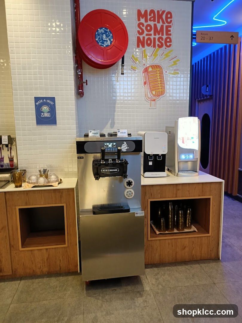 Ice Cream Machine and Decor