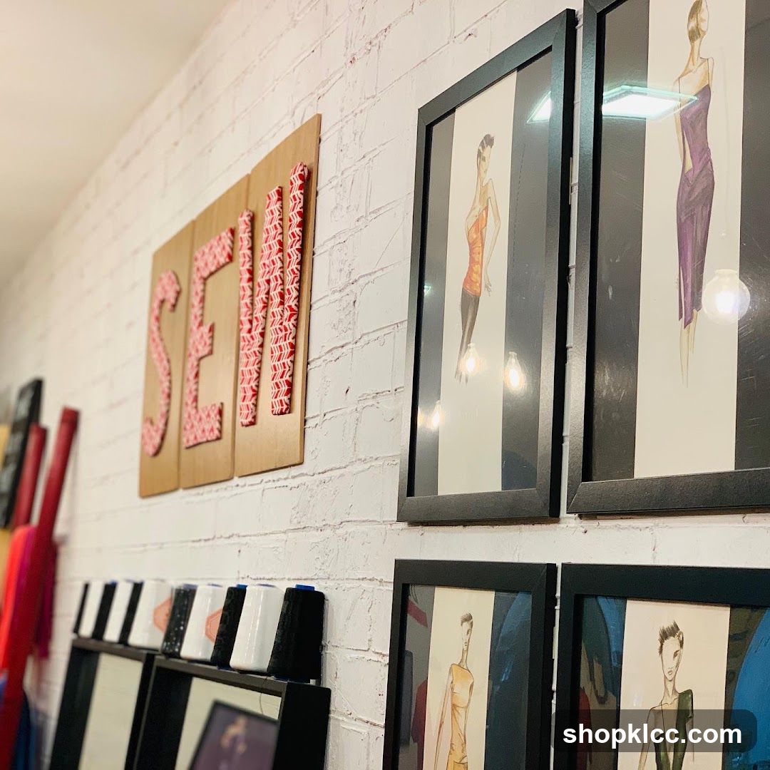 Sewing room decor