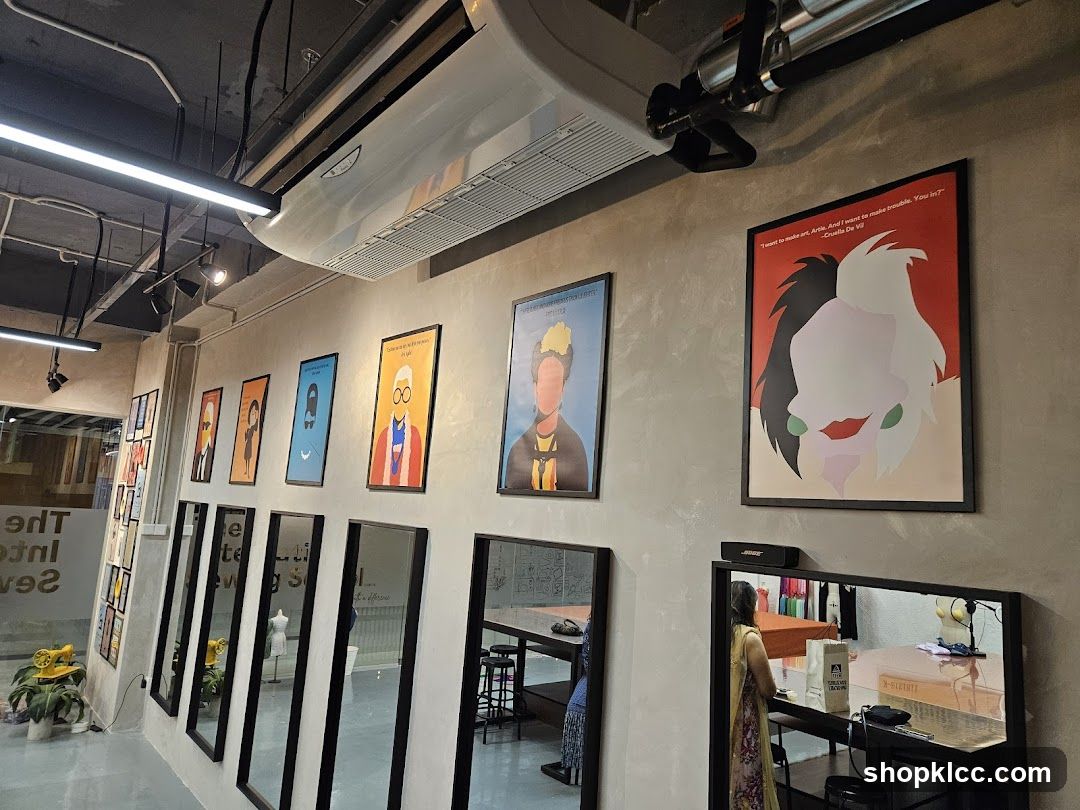 Interior with Artwork and Mirrors