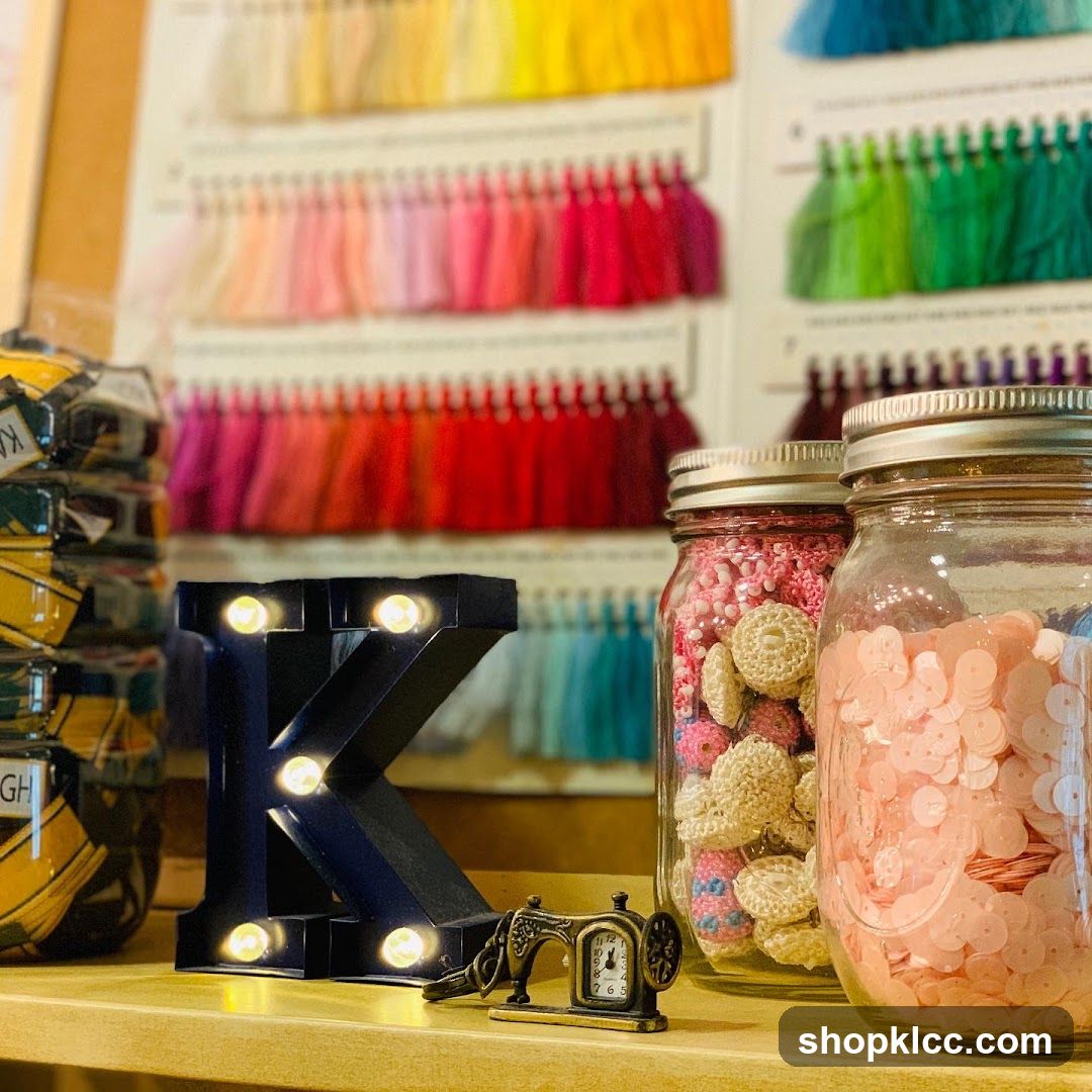 Craft Supplies Display