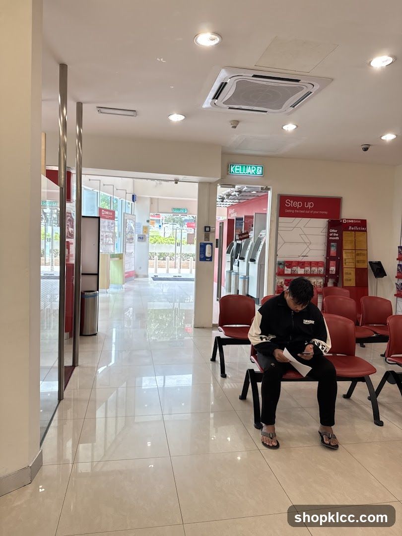 Bank Interior with Waiting Area