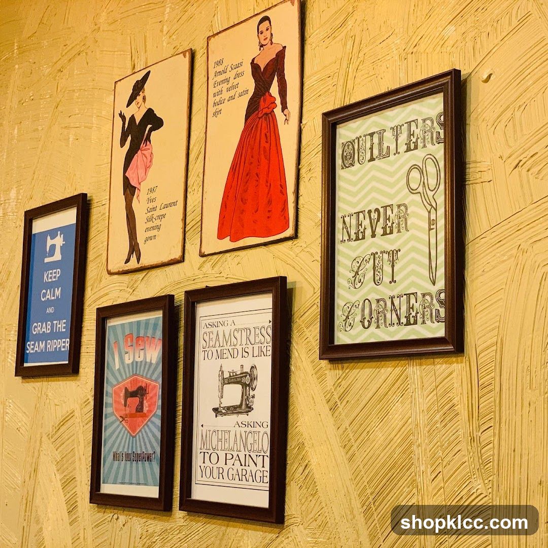 Sewing and Quilting Themed Wall Art