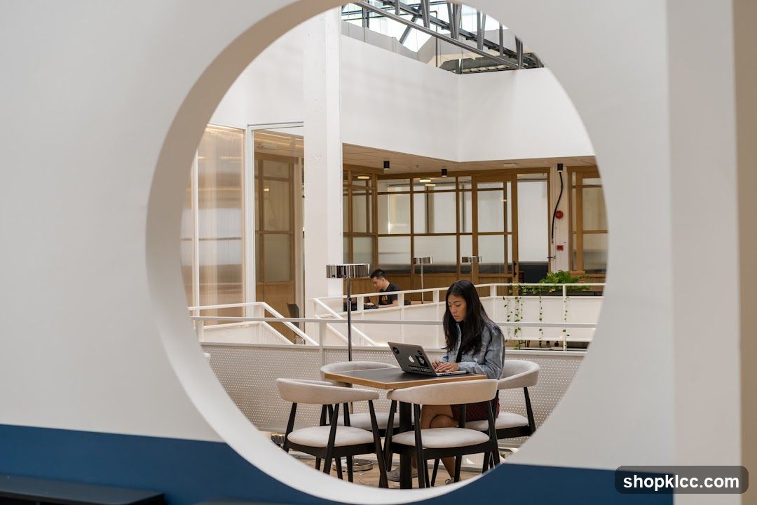 Modern Co-working Space with People Working