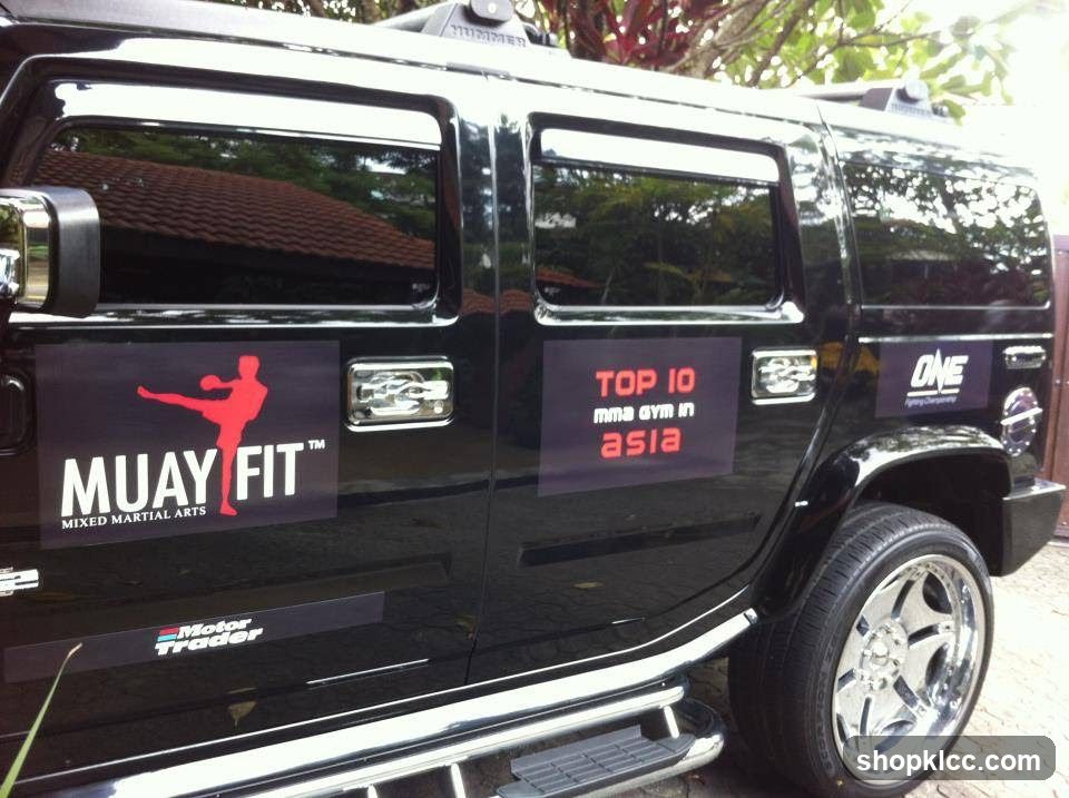 Hummer with decals
