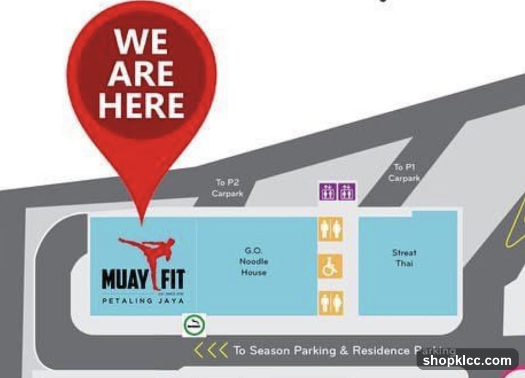 Map showing location of Muay Fit