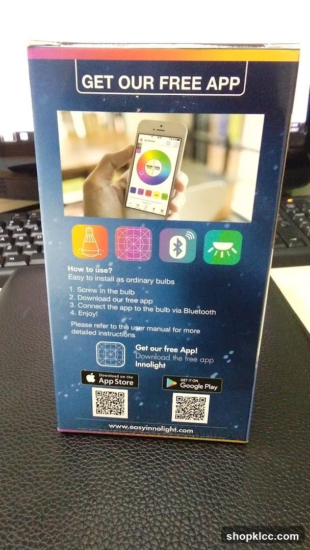 Product Packaging with App Information