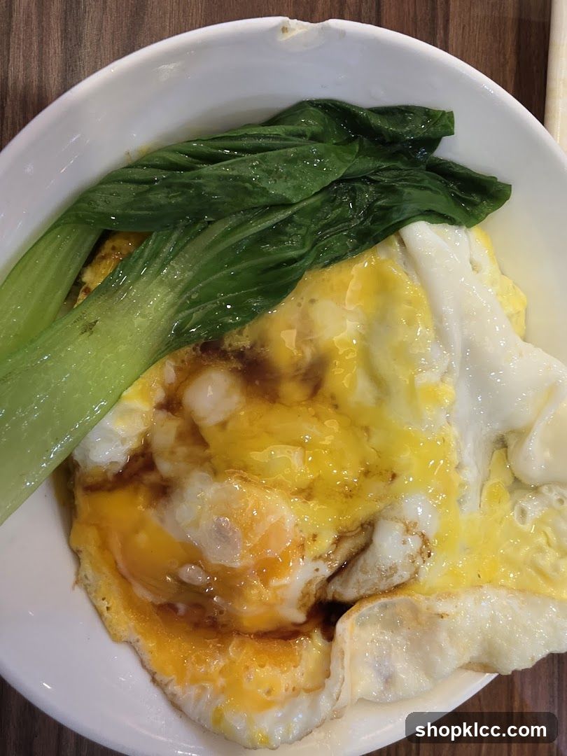 Fried Egg with Bok Choy Bowl