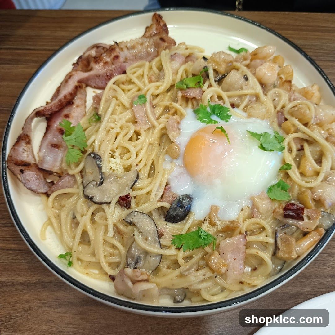 Pasta with Egg and Bacon