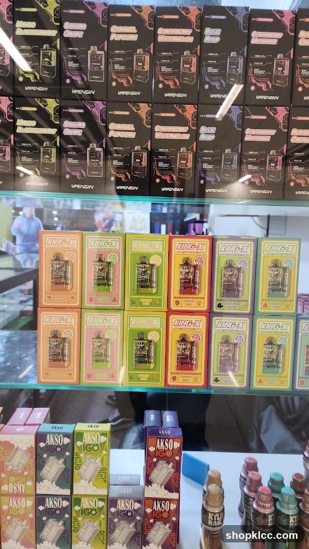 Vape and E-liquid Products Display