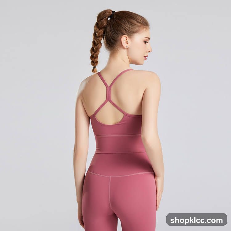Woman in Pink Workout Outfit
