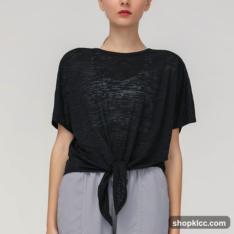 Black Knotted T-Shirt