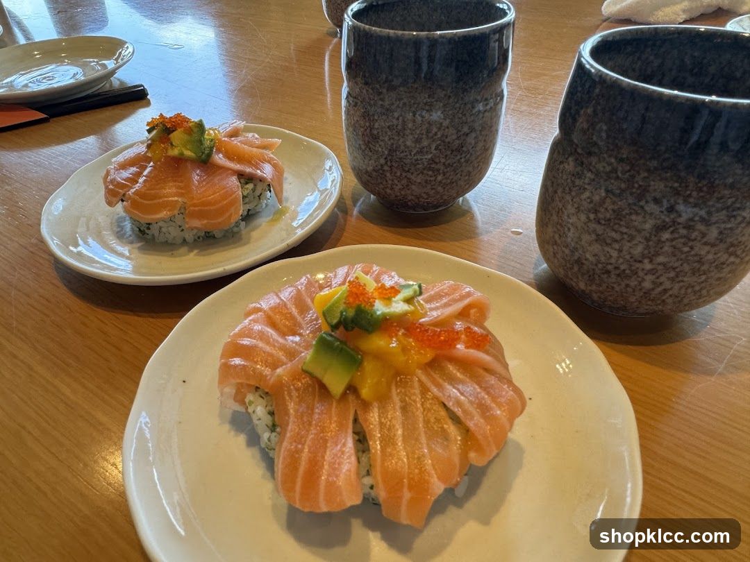 Sushi Platter with Salmon and Avocado