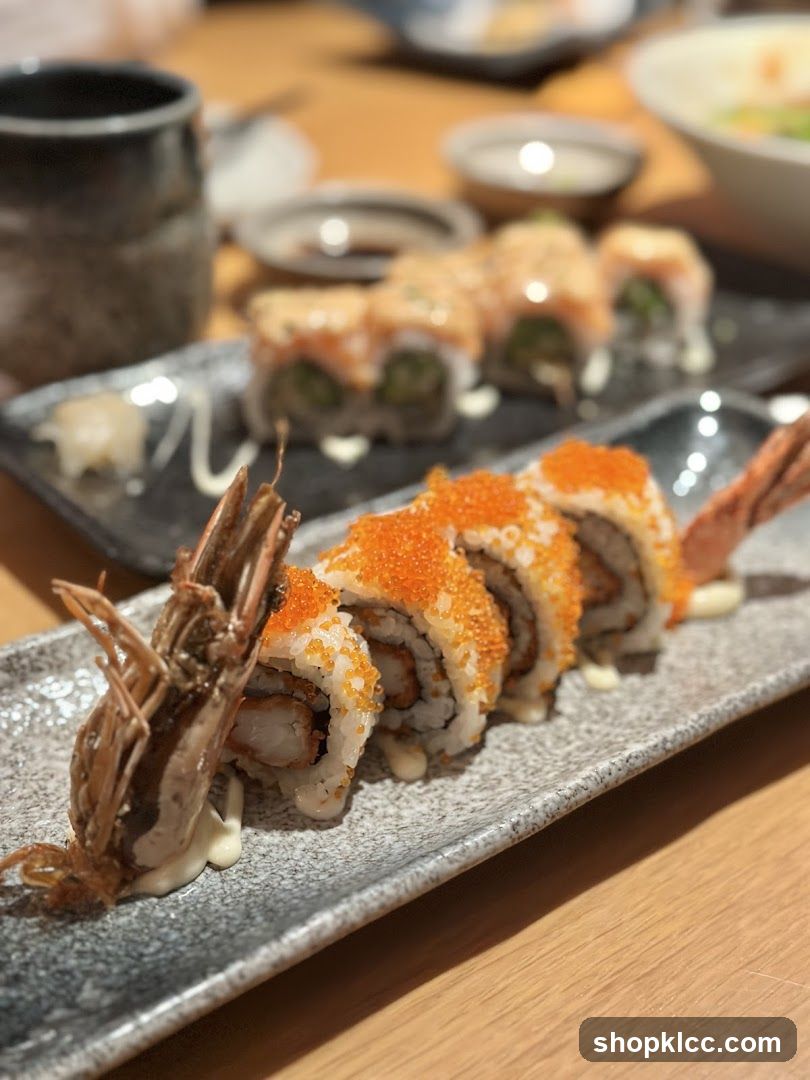 Sushi Platter with Shrimp and Tuna