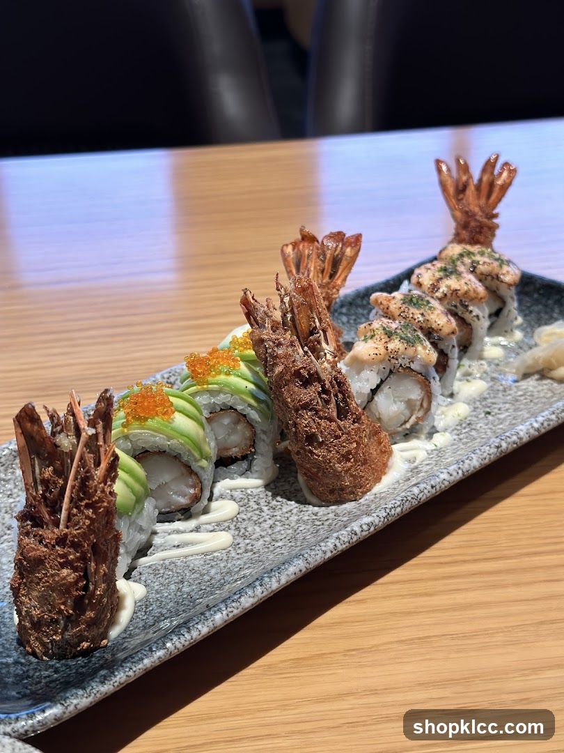 Sushi Platter with Tempura Shrimp