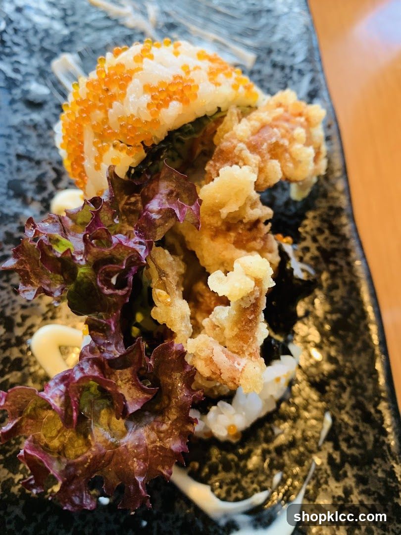 Sushi Roll with Tofu and Caviar