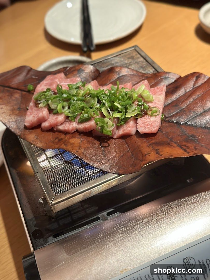 Grilled Meat with Scallions