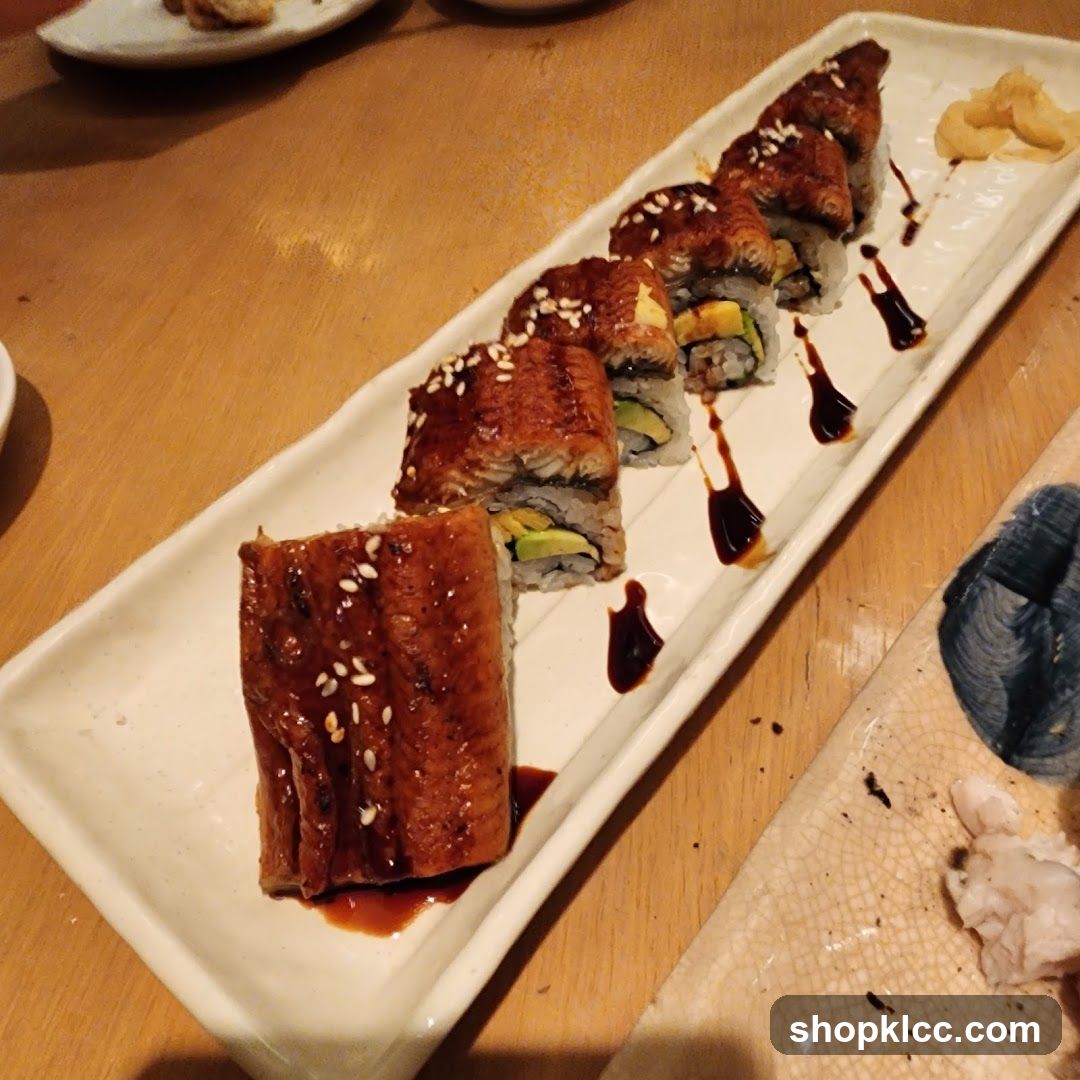 Eel Sushi Platter