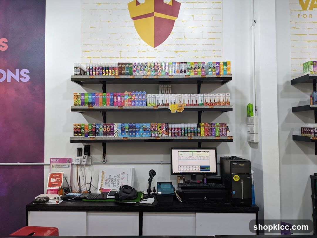Vape Shop Interior Display