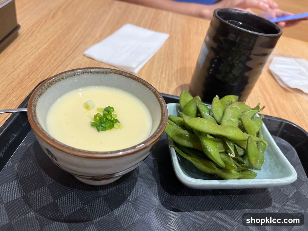 Edamame and Egg Soup