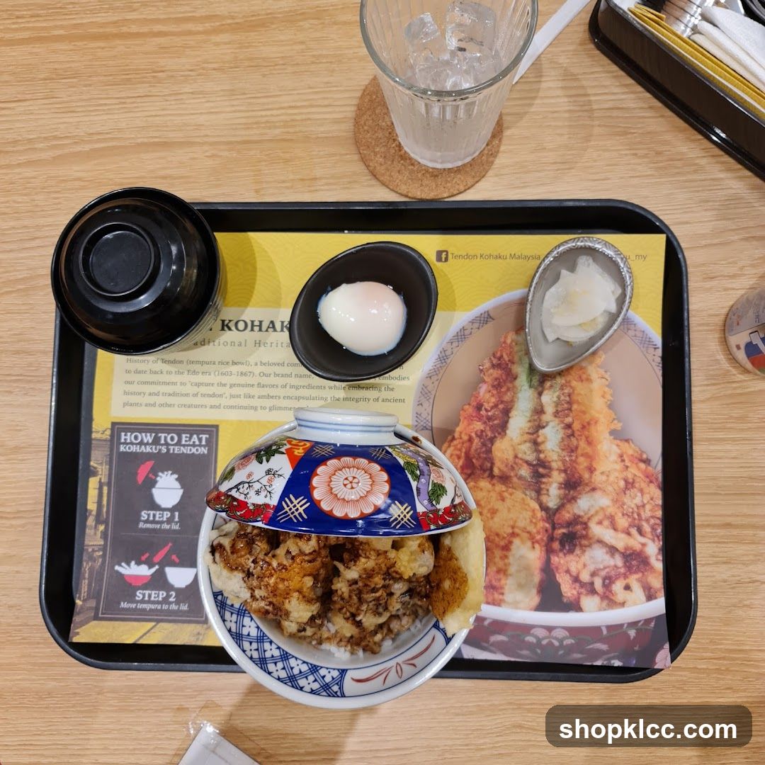 Tendon Kohaku Meal Tray