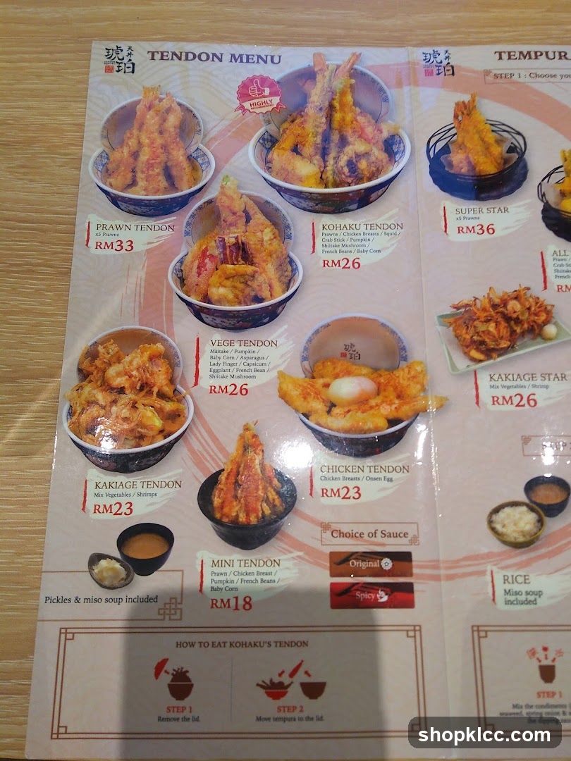 Tendon Menu
