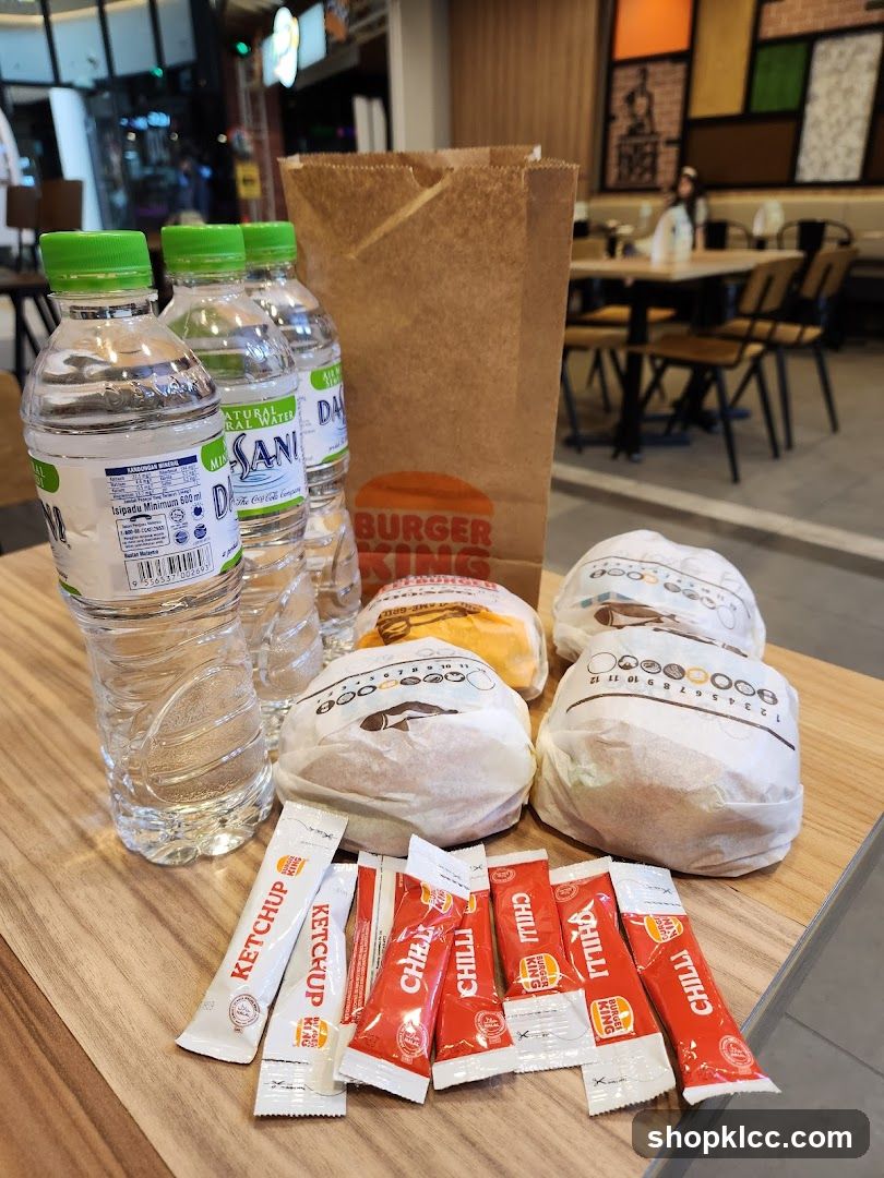 Burger King Meal Spread