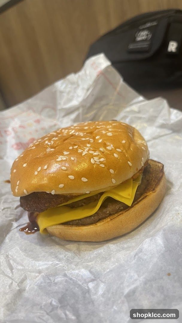 Cheeseburger on Wrapping Paper