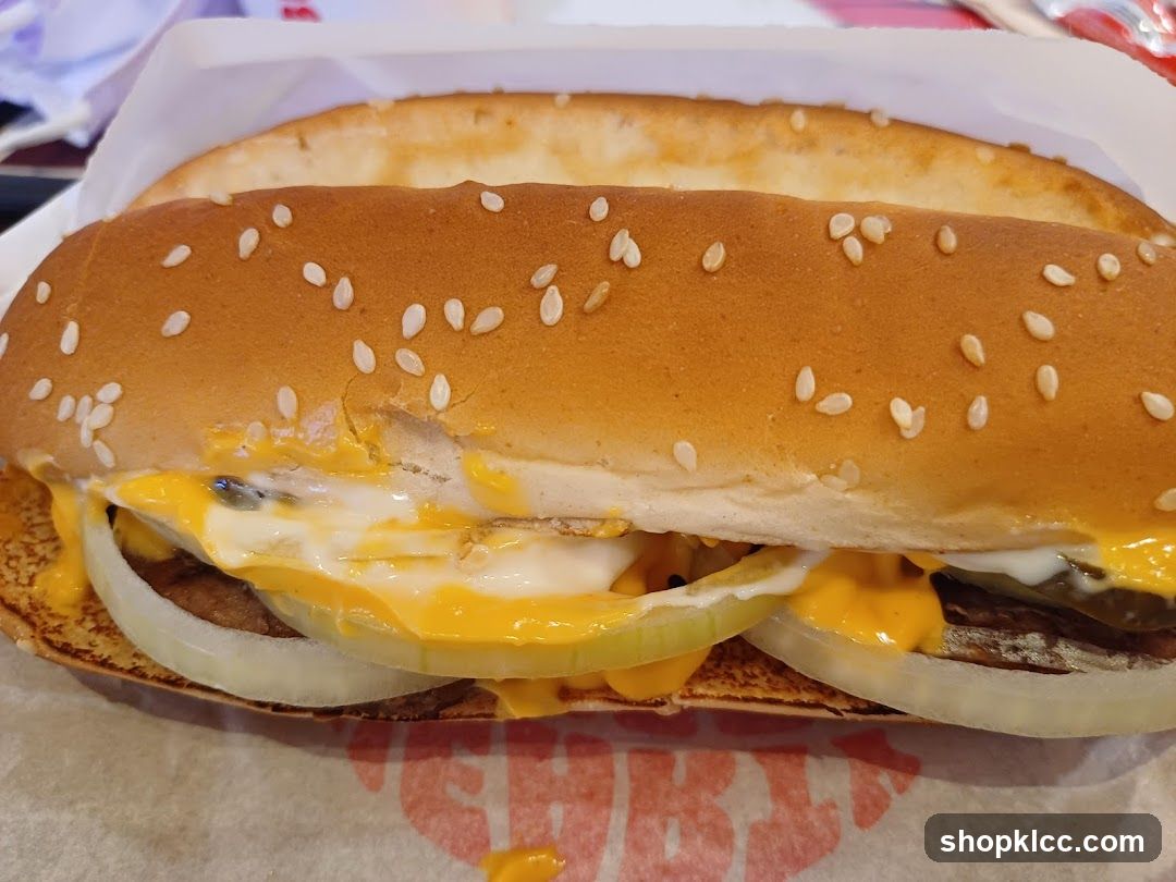 Cheeseburger with Onions and Cheese